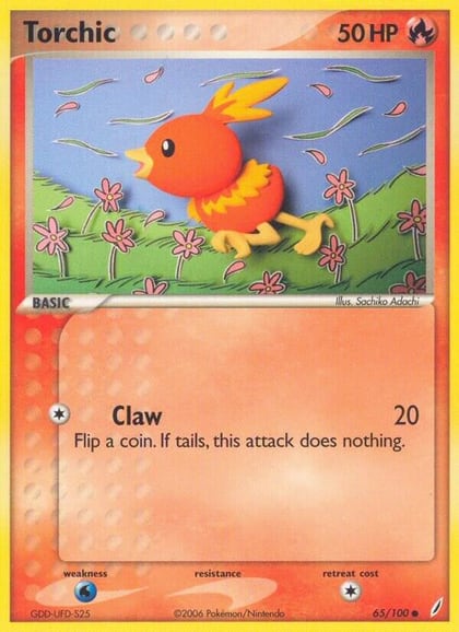 Torchic - 065/100, Crystal Guardians 65/100