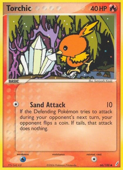 Torchic - 066/100, Crystal Guardians 66/100