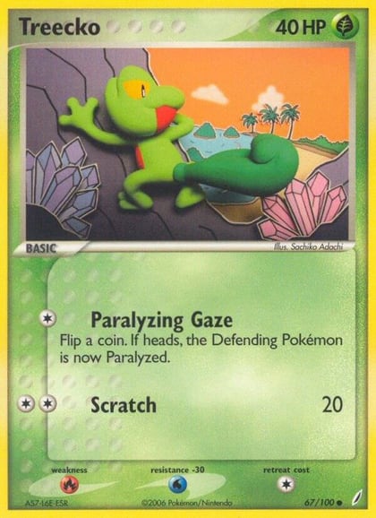Treecko, Crystal Guardians 67/100