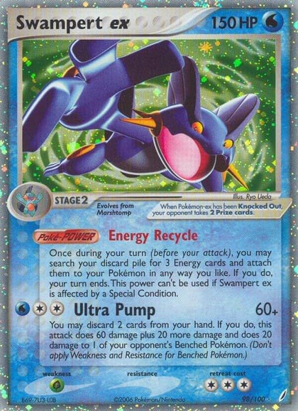 Swampert ex, Crystal Guardians 98/100