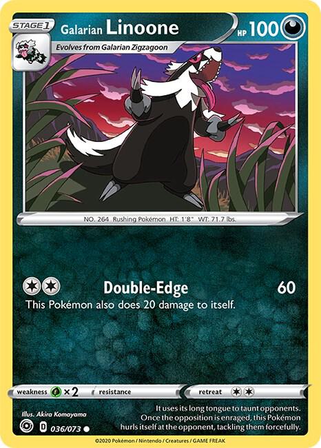 Galarian Linoone, Champion's Path 36/73