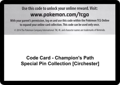 Code Card - Champion's Path Special Pin Collection [Circhester], Champion's Path P251561