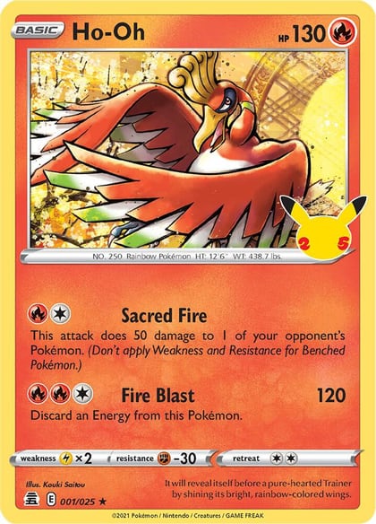 Ho-Oh, Celebrations 001/025