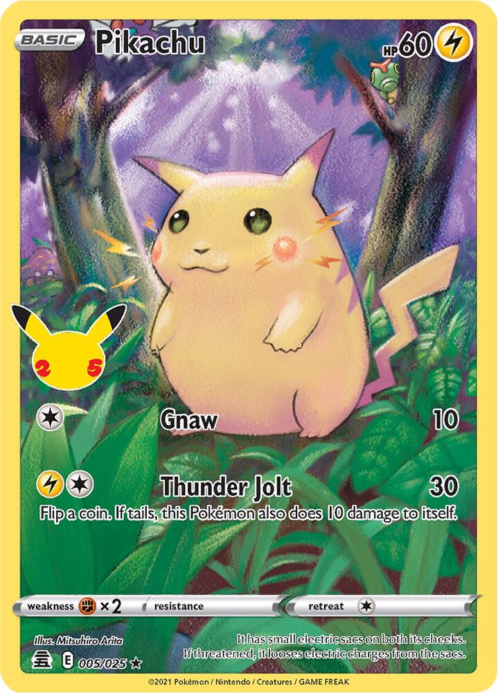 Pikachu, Celebrations 005/025