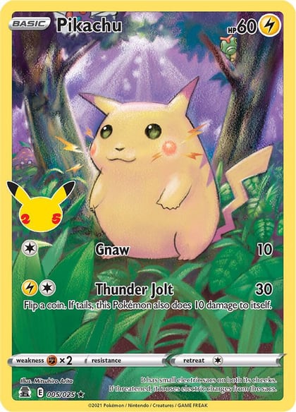 Pikachu, Celebrations 005/025