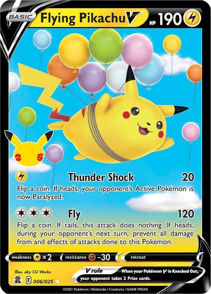 Flying Pikachu V, Celebrations 006/025