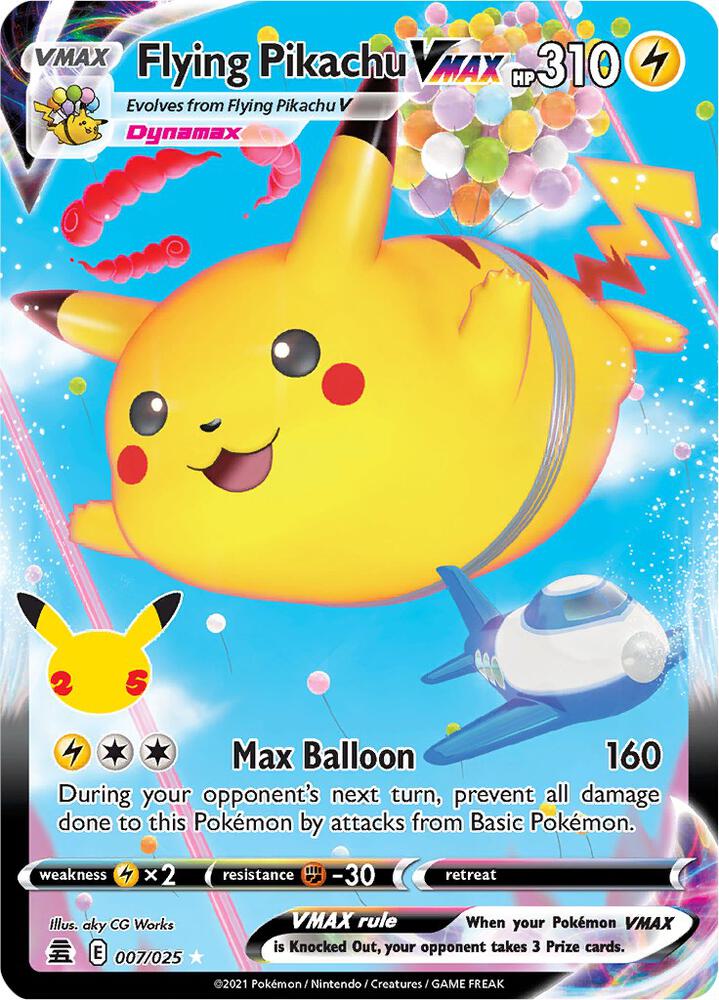 Flying Pikachu VMAX, Celebrations 007/025