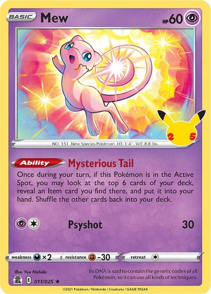 Mew, Celebrations 011/025