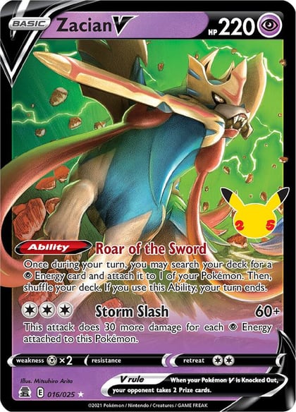 Zacian V, Celebrations 016/025