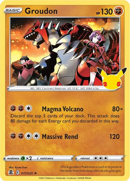 Groudon, Celebrations 017/025