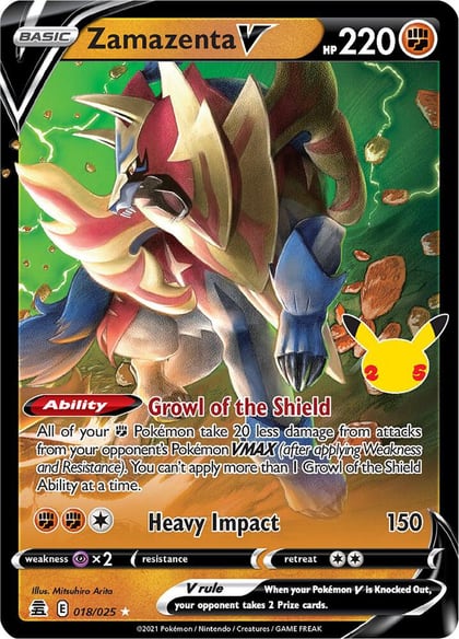 Zamazenta V, Celebrations 018/025