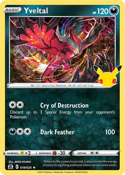 Yveltal, Celebrations 019/025