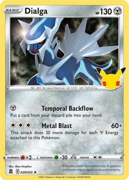 Dialga, Celebrations 020/025