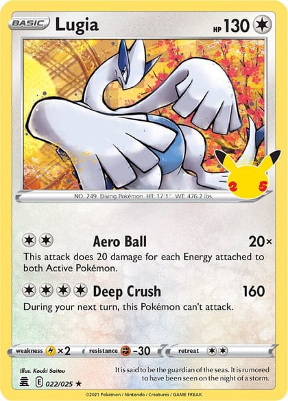 Lugia, Celebrations 022/025