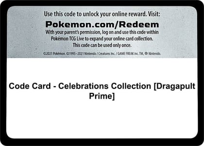 Code Card - Celebrations Collection [Dragapult Prime], Celebrations P251048