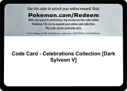 Code Card - Celebrations Collection [Dark Sylveon V], Celebrations P251050