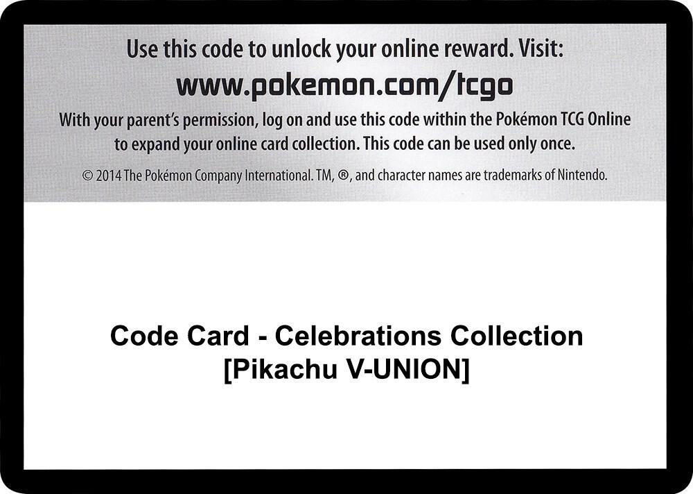 Code Card - Celebrations Collection [Pikachu V-UNION], Celebrations P251052