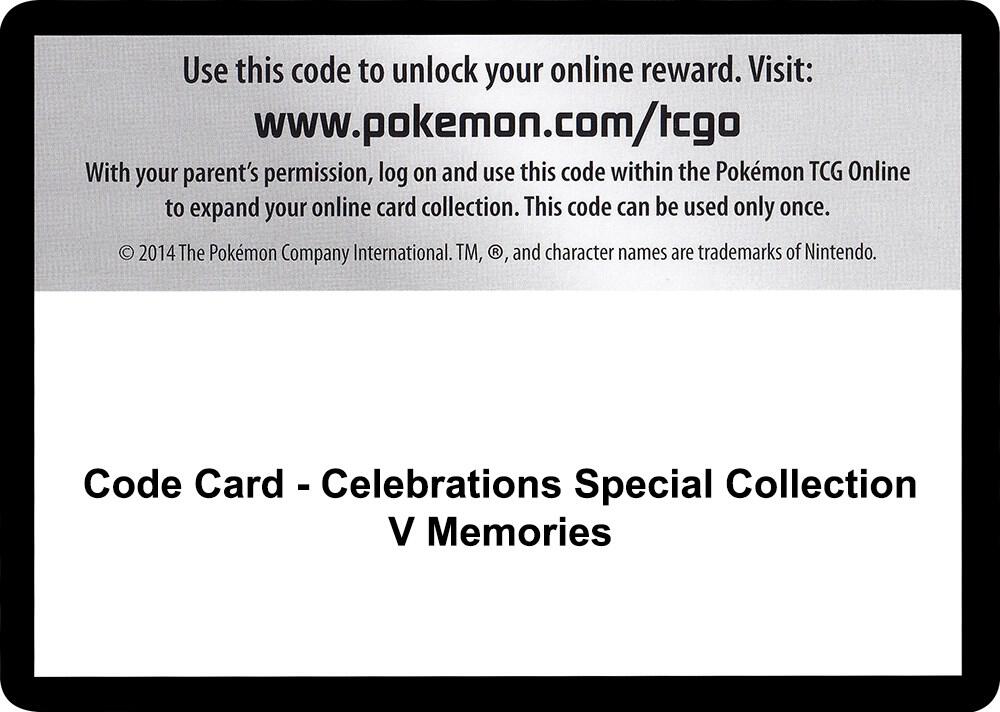 Code Card - Celebrations Special Collection - V Memories, Celebrations P257525