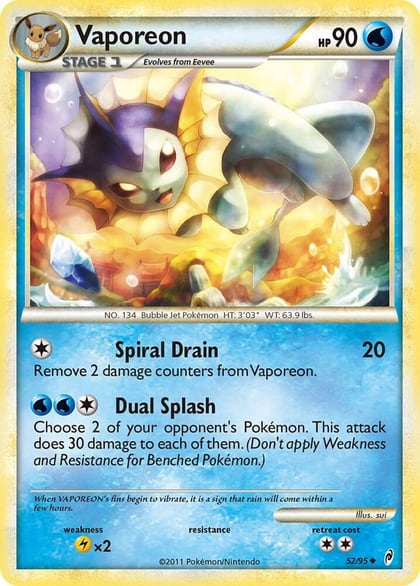 Vaporeon, Call of Legends 52/95
