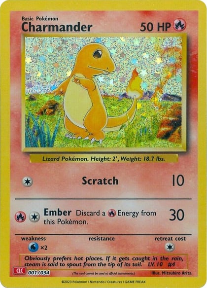 Charmander, Trading Card Game Classic 001/034