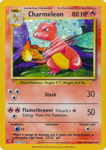 Charmeleon, Trading Card Game Classic 002/034