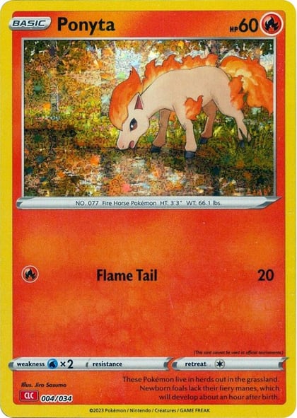 Ponyta, Trading Card Game Classic 004/034