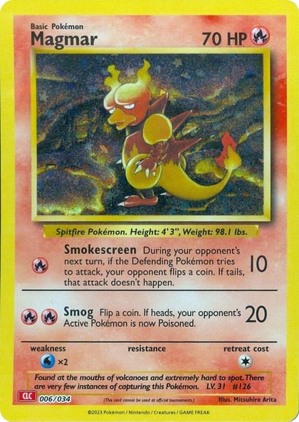Magmar, Trading Card Game Classic 006/034