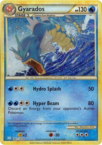Gyarados, Trading Card Game Classic 007/034