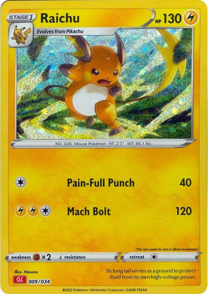 Raichu, Trading Card Game Classic 009/034