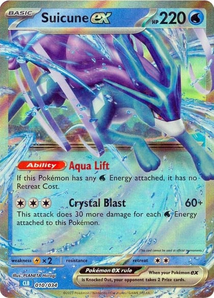 Suicune ex, Trading Card Game Classic 010/034