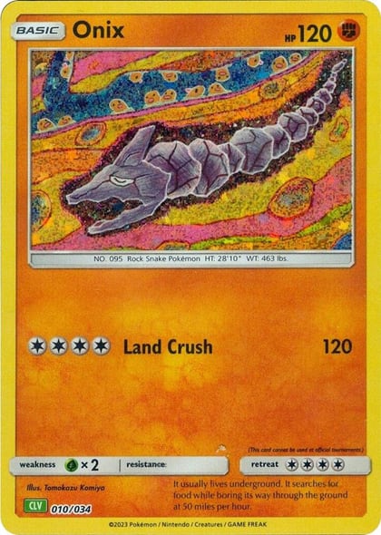 Onix, Trading Card Game Classic 010/034