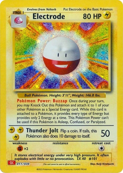 Electrode, Trading Card Game Classic 011/034