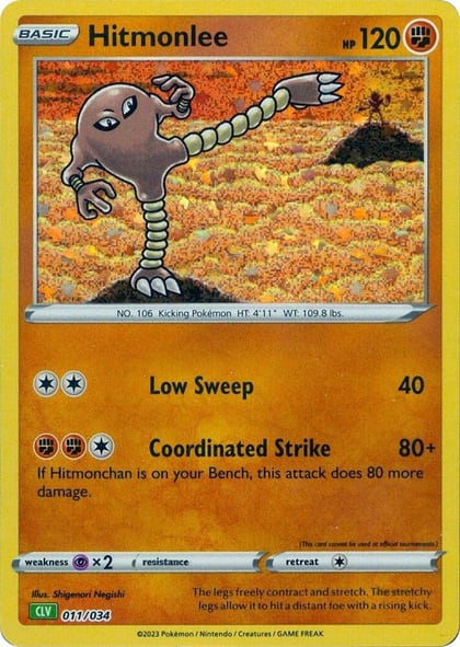 Hitmonlee, Trading Card Game Classic 011/034