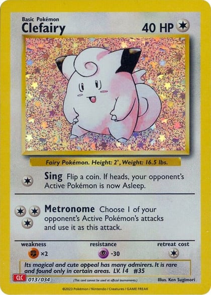 Clefairy, Trading Card Game Classic 013/034