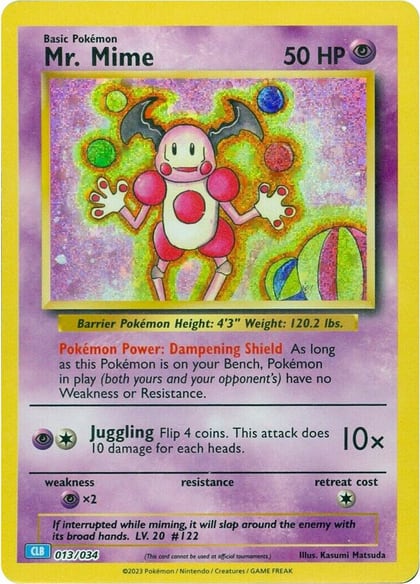 Mr. Mime, Trading Card Game Classic 013/034