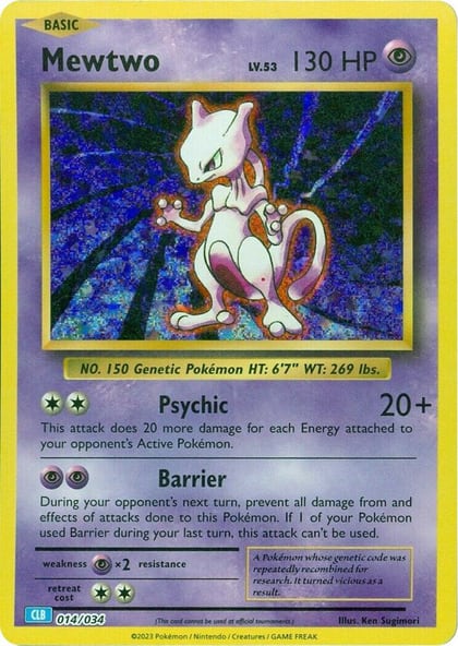 Mewtwo, Trading Card Game Classic 014/034