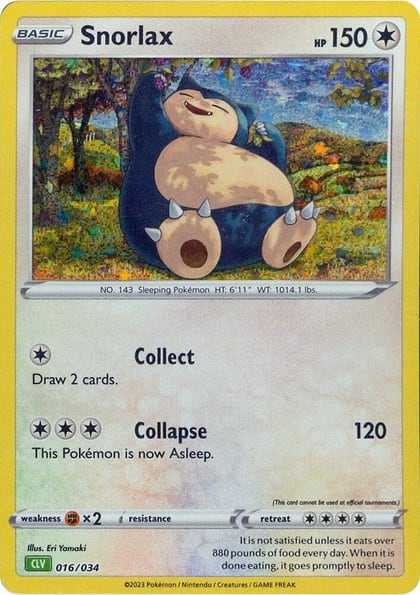 Snorlax, Trading Card Game Classic 016/034