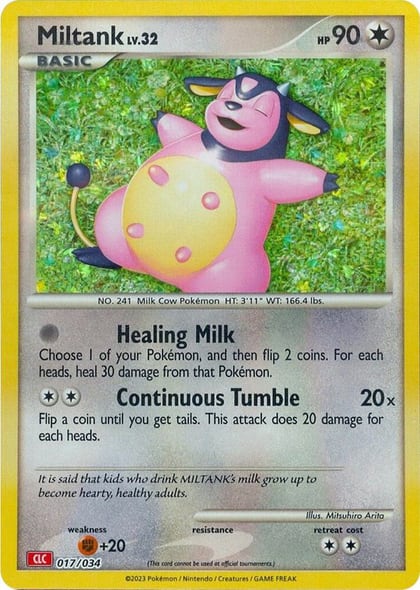 Miltank, Trading Card Game Classic 017/034