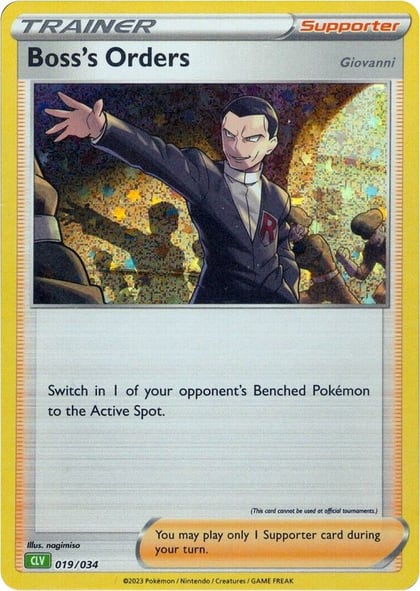 Boss's Orders (CLV), Trading Card Game Classic 019/034