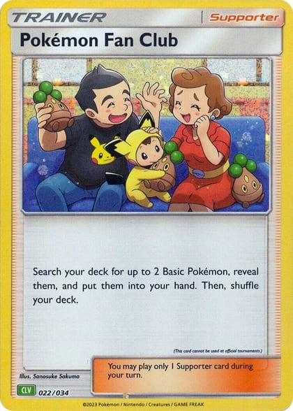 Pokemon Fan Club (CLV), Trading Card Game Classic 022/034