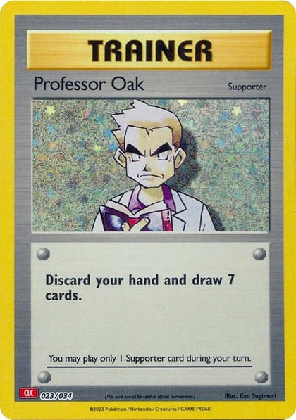 Professor Oak (CLC), Trading Card Game Classic 023/034
