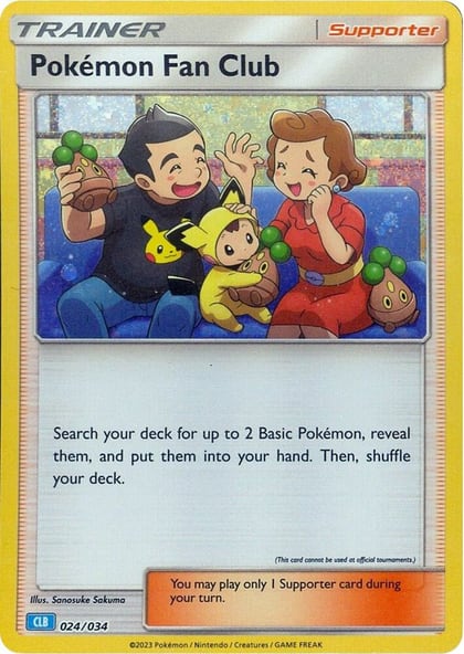Pokemon Fan Club (CLB), Trading Card Game Classic 024/034