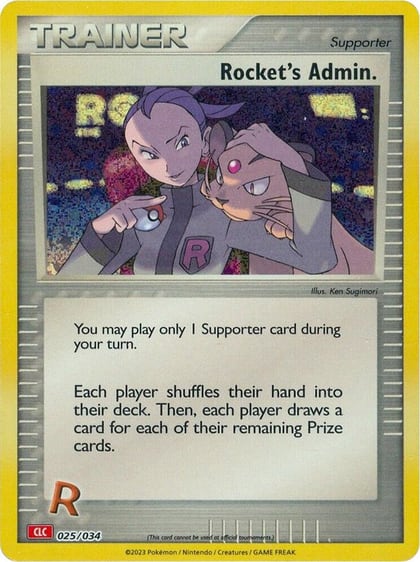 Rocket's Admin. (CLC), Trading Card Game Classic 025/034
