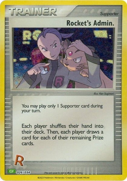 Rocket's Admin. (CLV), Trading Card Game Classic 026/034