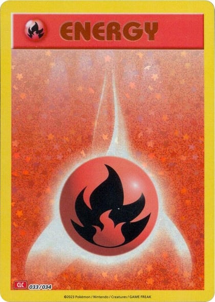 Basic Fire Energy, Trading Card Game Classic 033/034