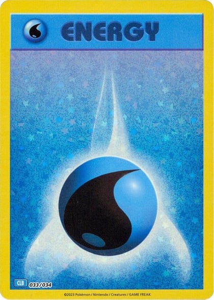 Basic Water Energy, Trading Card Game Classic 033/034