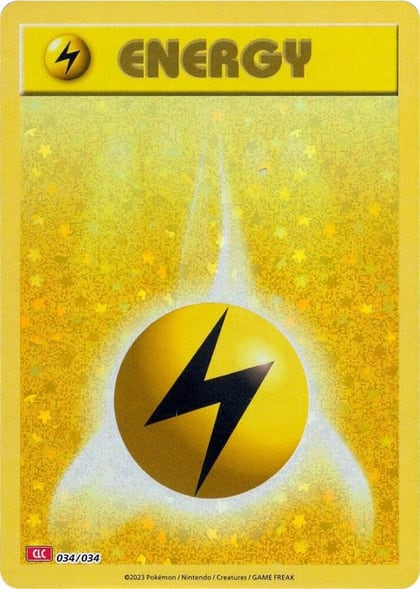 Basic Lightning Energy, Trading Card Game Classic 034/034