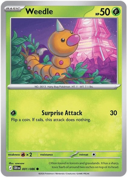 Weedle, ME04: Chaos Rising 001/086