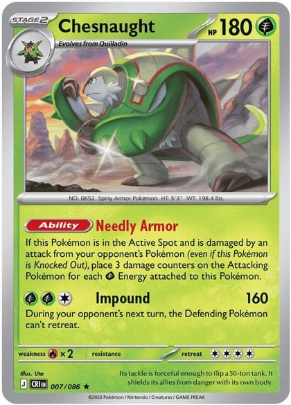 Chesnaught, ME04: Chaos Rising 007/086