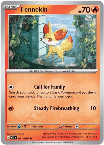 Fennekin, ME04: Chaos Rising 011/086